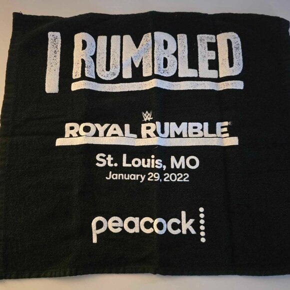 WWE Royal Rumble 2022 Rare Rally Towel - Picture 1 of 2